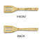 Firefighter Bamboo Slotted Spatulas - Single Sided - APPROVAL