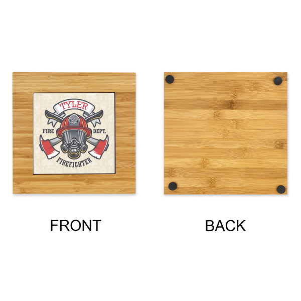 Firefighter Bamboo Trivet with 6" Tile - APPROVAL