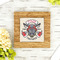 Firefighter Bamboo Trivet with 6" Tile - LIFESTYLE