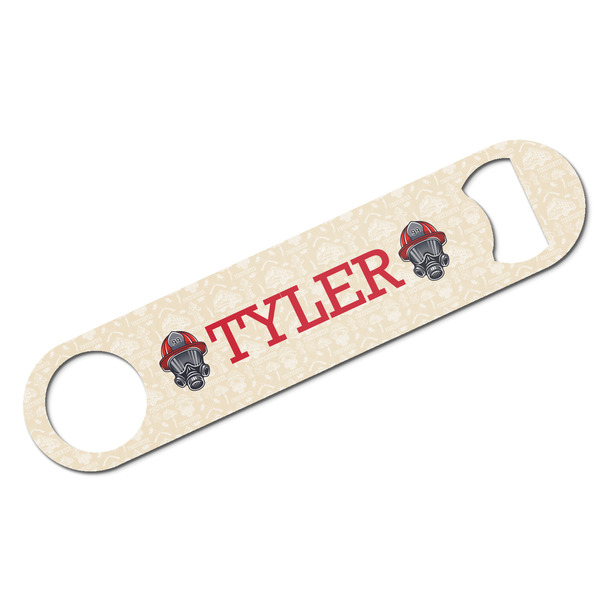 Custom Firefighter Bar Bottle Opener w/ Name or Text