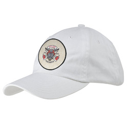 Firefighter Baseball Cap - White (Personalized)