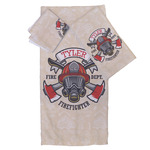 Firefighter Bath Towel Set - 3 Pcs (Personalized)