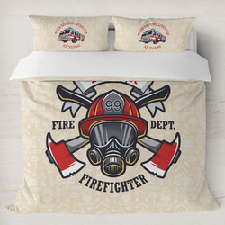 Firefighter Duvet Cover Set - King (Personalized)