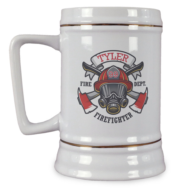 Custom Firefighter Beer Stein (Personalized)