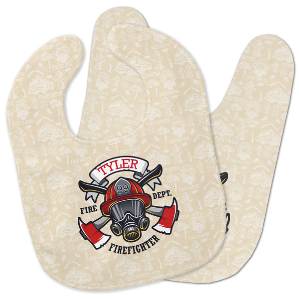 Custom Firefighter Baby Bib w/ Name or Text
