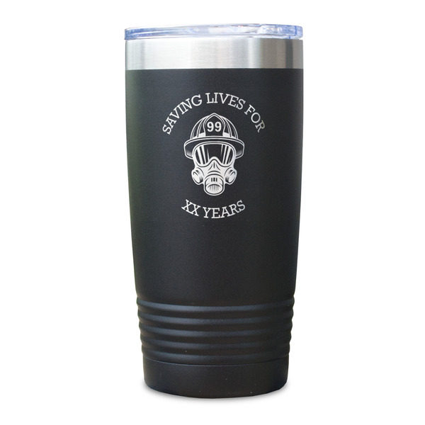 Firefighter Black Polar Camel Tumbler - 20oz - Single Sided - Approval