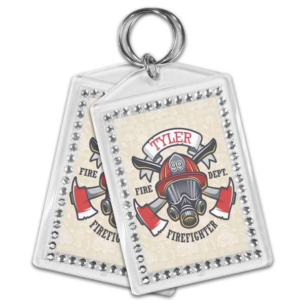 Firefighter Bling Keychain - MAIN