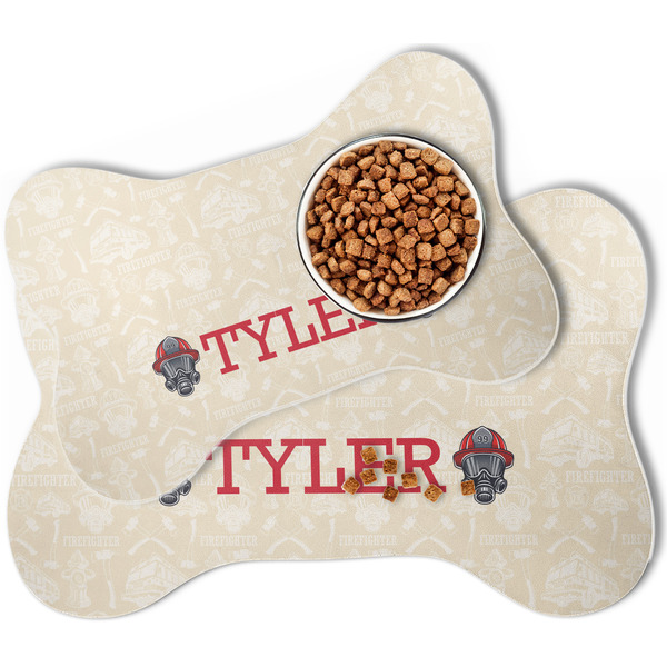 Firefighter Bone Shaped Dog Mats - MAIN