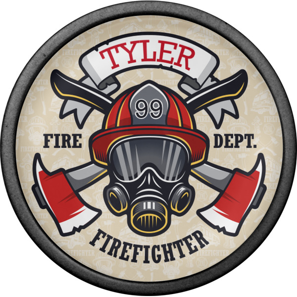 Firefighter Cabinet Knob - Black - Front