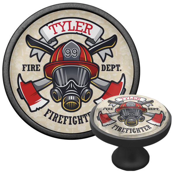 Firefighter Cabinet Knob - Black - Multi Angle