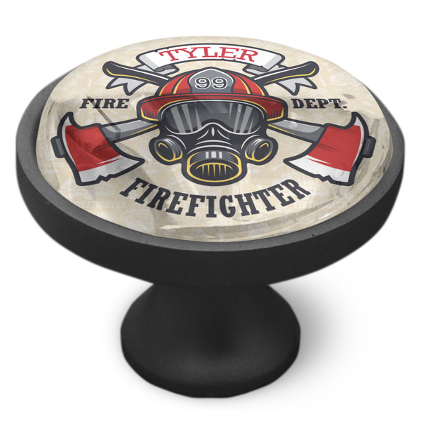 Firefighter Cabinet Knob - Black - Side