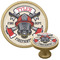 Firefighter Cabinet Knob - Gold - Multi Angle
