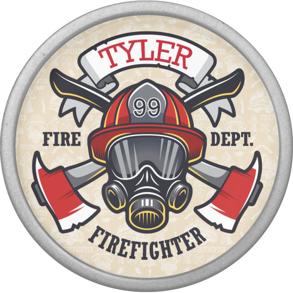 Firefighter Cabinet Knob - Nickel - Front