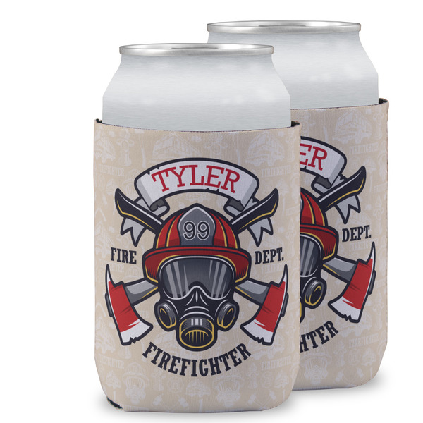 Custom Firefighter Can Cooler (12 oz) w/ Name or Text