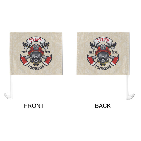 Firefighter Car Flag - Large - APPROVAL