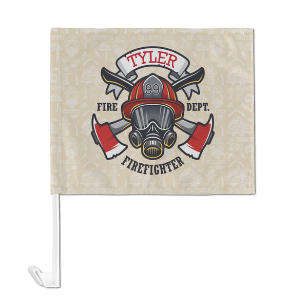 Firefighter Car Flag - Large - FRONT