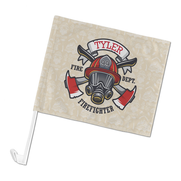 Custom Firefighter Car Flag - Large (Personalized)