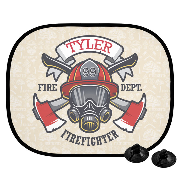 Custom Firefighter Car Side Window Sun Shade (Personalized)