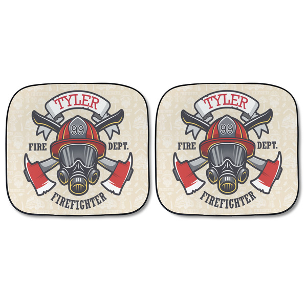 Firefighter Car Sun Shades - FRONT