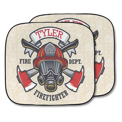 Firefighter Car Sun Shade - Two Piece (Personalized)