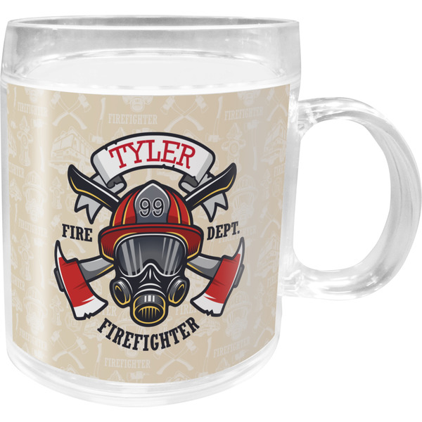Custom Firefighter Acrylic Kids Mug (Personalized)