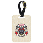 Firefighter Metal Luggage Tag w/ Name or Text