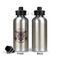 Firefighter Career Aluminum Water Bottle - Front and Back