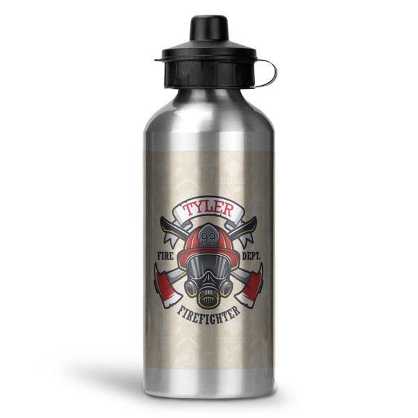 Custom Firefighter Water Bottles - 20 oz - Aluminum (Personalized)