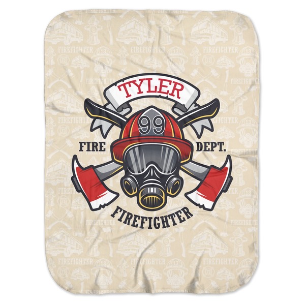 Custom Firefighter Baby Swaddling Blanket (Personalized)