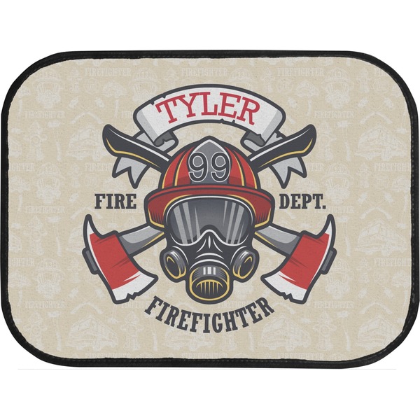 Firefighter Career Back Seat Car Mat