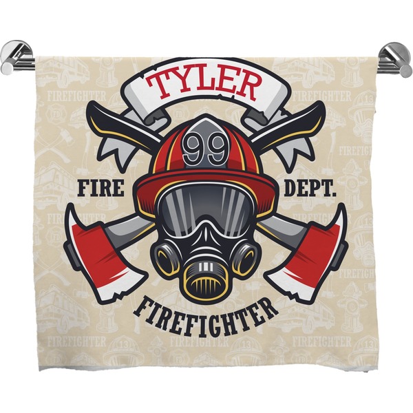 Custom Firefighter Bath Towel (Personalized)