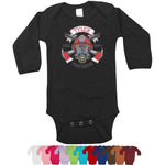 Firefighter Long Sleeves Bodysuit - 12 Colors (Personalized)