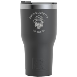 Firefighter RTIC Tumbler - Black - Engraved Front (Personalized)