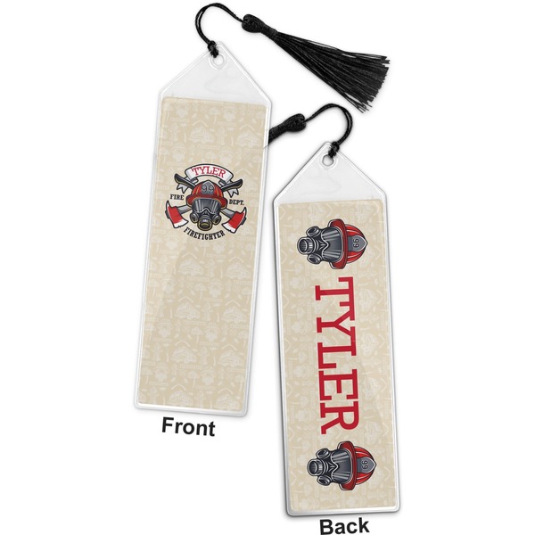 Firefighter Career Bookmark with tassel - Front and Back