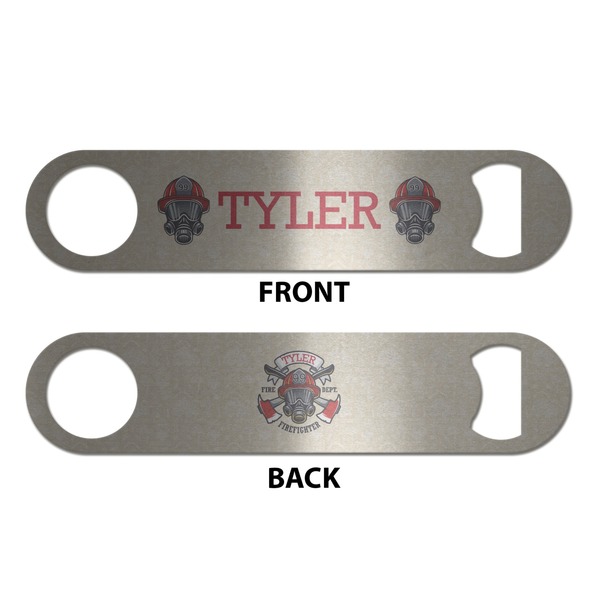 Firefighter Career Bottle Opener - Front & Back