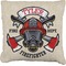 Firefighter Career Burlap Pillow 16"