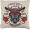 Firefighter Career Burlap Pillow 18"