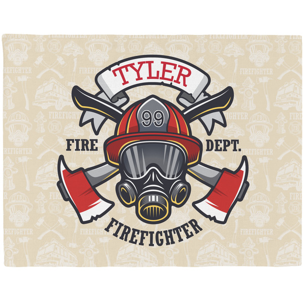 Custom Firefighter Woven Fabric Placemat - Twill w/ Name or Text