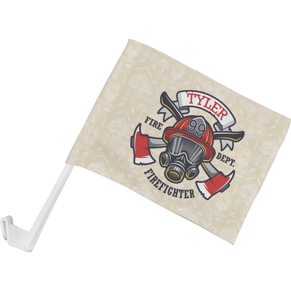 Custom Firefighter Car Flag - Small w/ Name or Text
