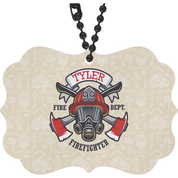 Custom Firefighter Rear View Mirror Charm (Personalized)