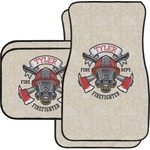 Firefighter Car Floor Mats Set - 2 Front & 2 Back (Personalized)