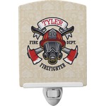 Firefighter Ceramic Night Light (Personalized)