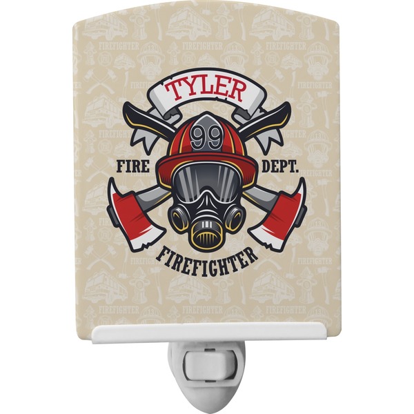 Custom Firefighter Ceramic Night Light (Personalized)