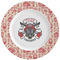 Firefighter Career Ceramic Plate w/Rim