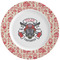 Firefighter Ceramic Dinner Plates (Set of 4) (Personalized)