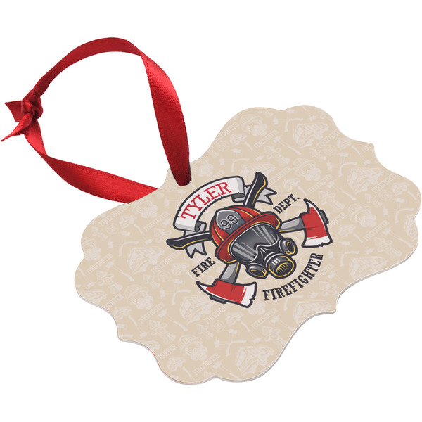 Firefighter Career Christmas Ornament (Angle View)