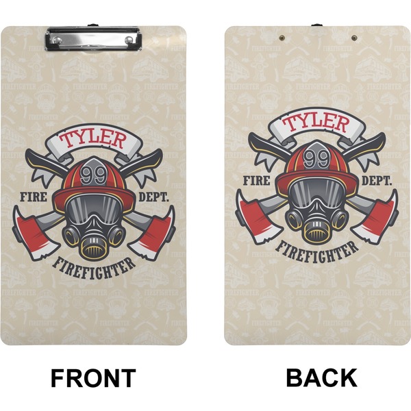 Firefighter Career Clipboard (Legal) (Front + Back)