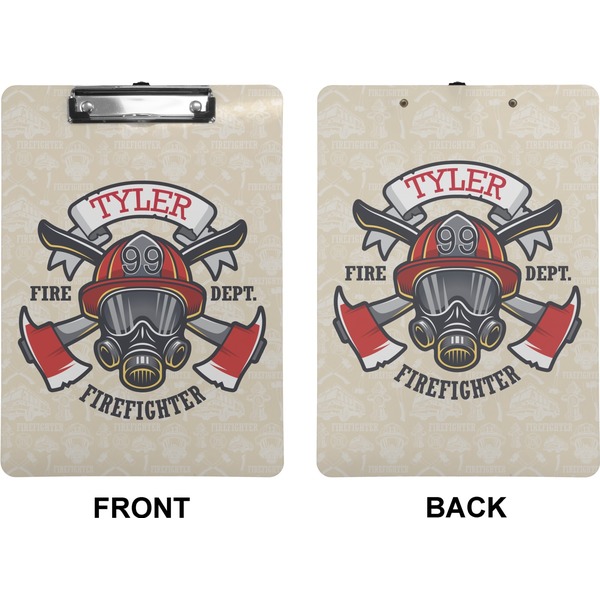 Firefighter Career Clipboard (Letter) (Front + Back)