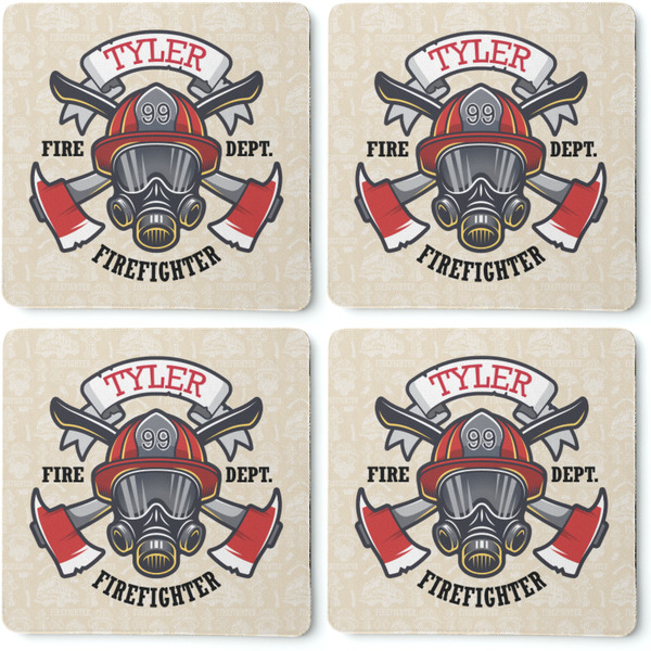 Firefighter Career Coaster Rubber Back - Apvl
