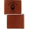 Firefighter Career Cognac Leatherette Bifold Wallets - Front and Back Single Sided - Apvl